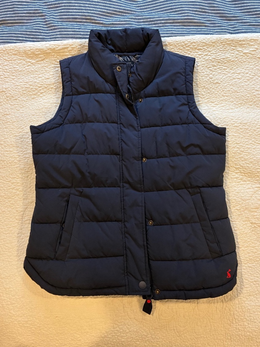 Joules Navy Quilted Puffer Vest